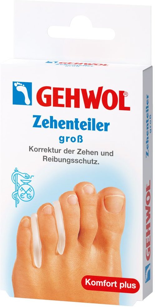 Gehwol Polymer Gel Zehen Teiler groß 3 St Zehenspreizer