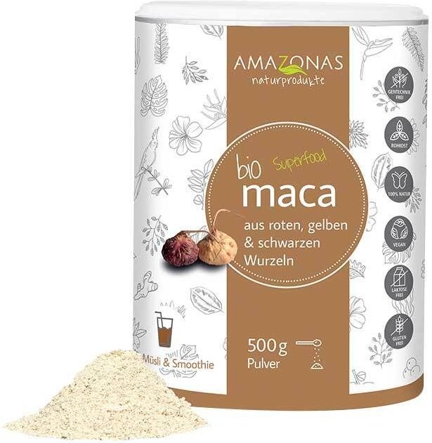 Maca 100% Pur Bio Pulver 500g