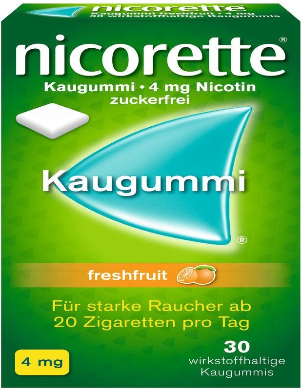 Nicorette Kaugummi 4 mg freshfruit 30 St