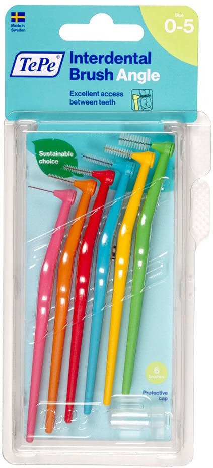 Tepe Angle Interdentalbürste gemischt 6 St Zahnbürste