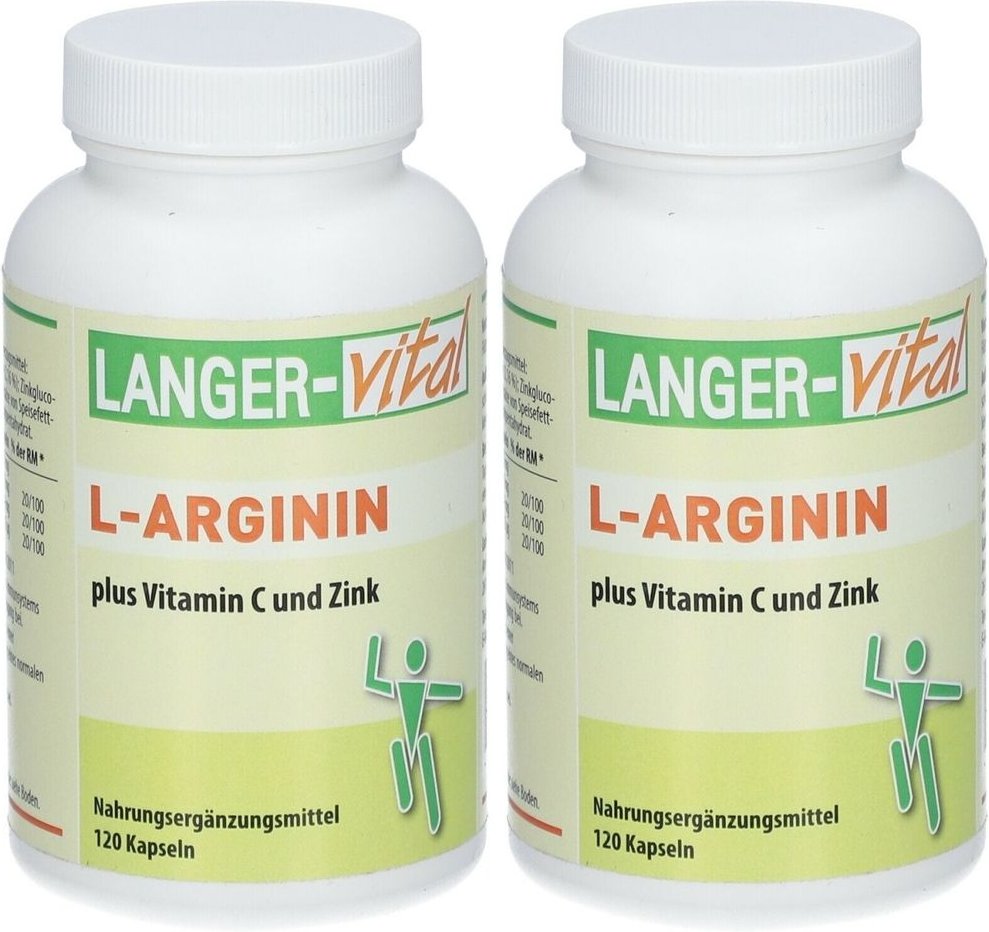 L-Arginin 2894Mg/Tg C Zink x2 2x120 St Kapseln