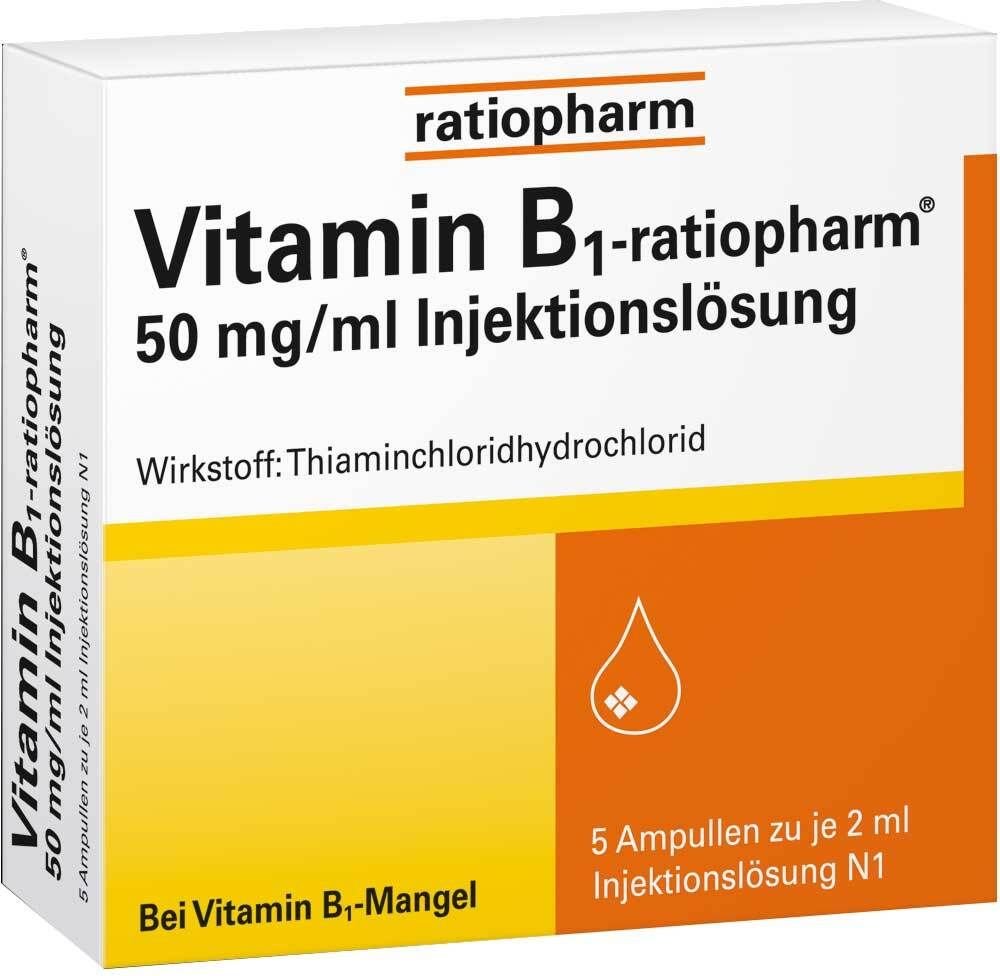 Vitamin B1 ratiopharm 50mg / ml Injektionslösung Ampullen