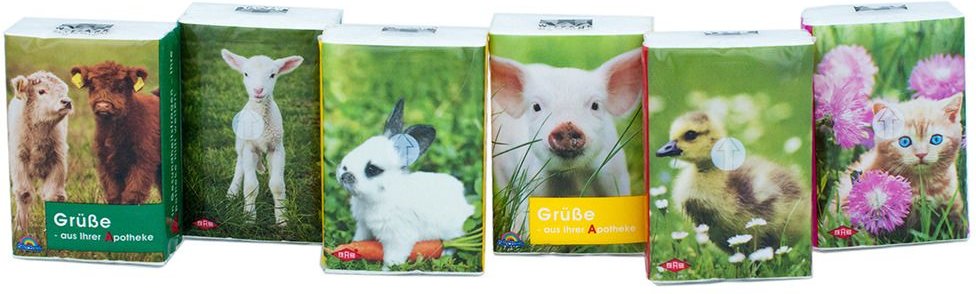 Taschentücher Pocket Tierkinder