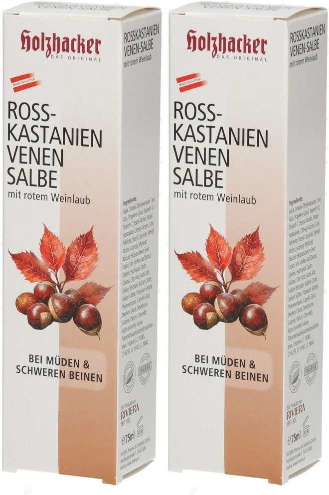 Riviera Rosskastaniensalbe 2x 2x75 ml Salbe
