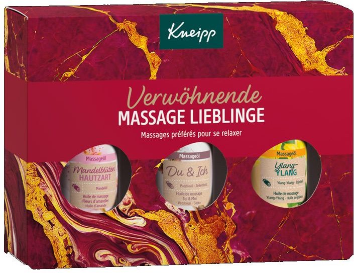 Kneipp Geschenkpackung Verwöhnen.Massage Lieblinge 3x20 ml Öl