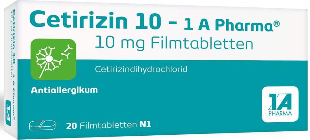 Cetirizin 10-1A Pharma Filmtabletten 20 St