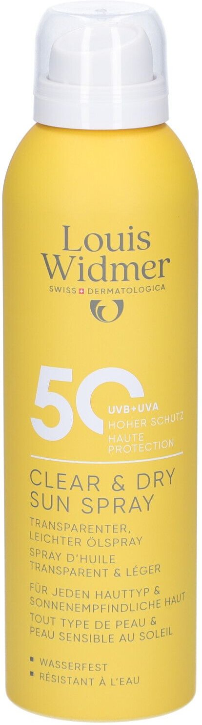 Widmer Sun Clear & Dry Spray UV 50 l.P. 200 ml
