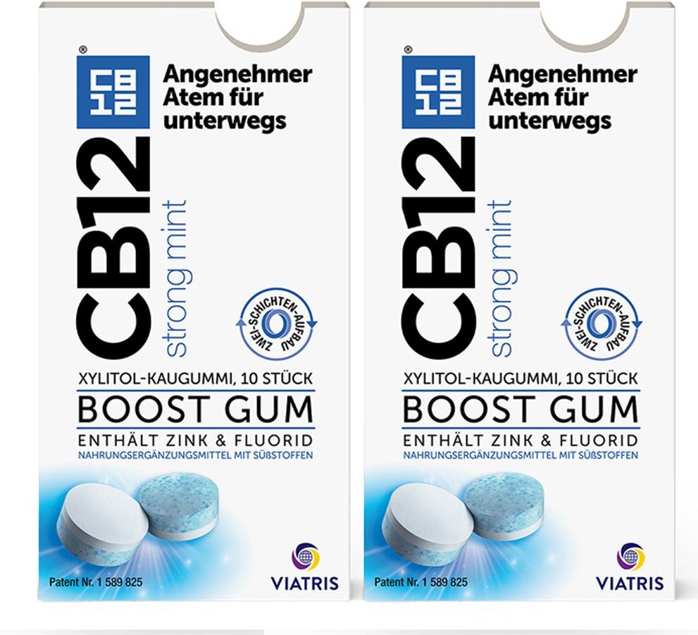 Cb12 boost strong mint Kaugummi Doppelpack 2x10 St