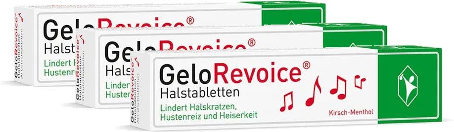 Gelorevocie Halstabletten Kirsch-Menthol Lut.-Tab. 3er-Pack 3x20 St Lutschtabletten