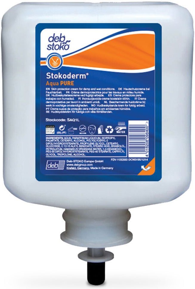 Stokoderm Aqua Pure Hautschutz Creme 1000 ml