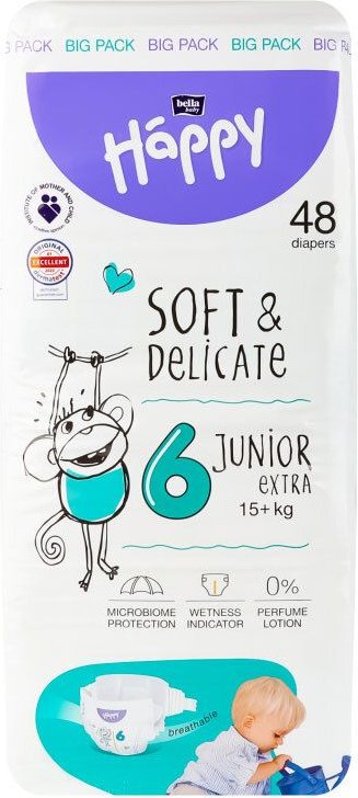 Bella baby Happy Windeln Gr.6 Junior extra 15+ kg 48 St
