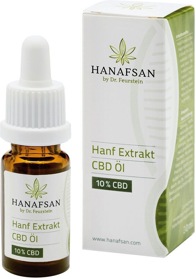 CBD OEL 10% Hanafsan 30 ml Tropfen zum Einnehmen