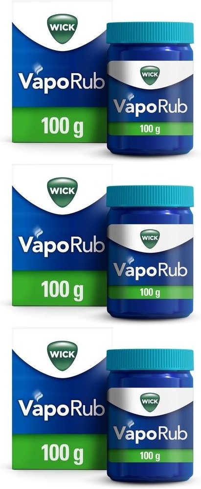 Wick VapoRub Erkältungssalbe 3x 3x100 g Salbe