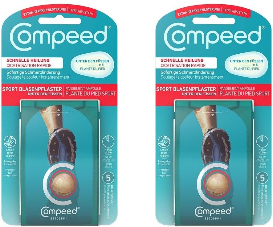 Compeed Blasen UNT D Fuess x2 2x5 St Pflaster