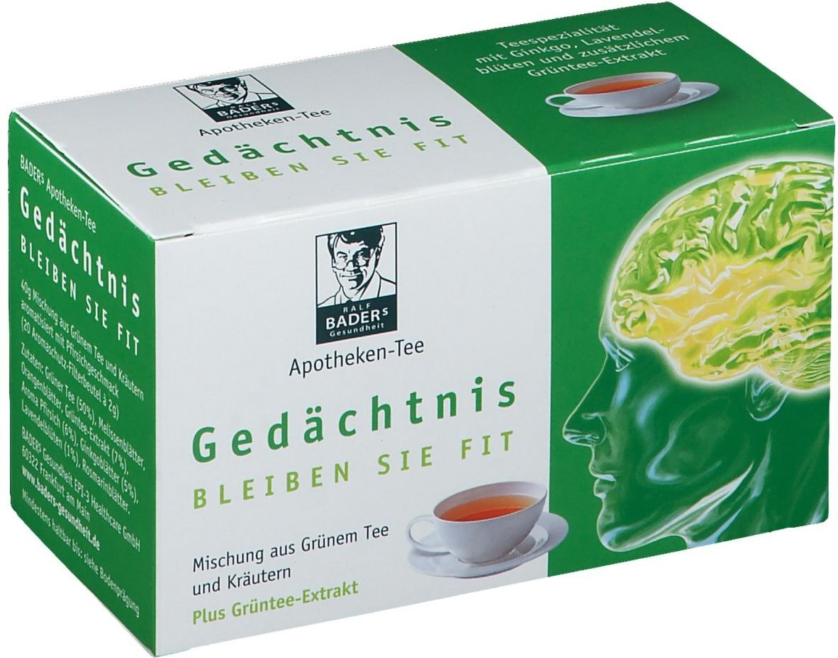 Baders Apotheken Tee Gedächtnis Filterbeutel 20 St