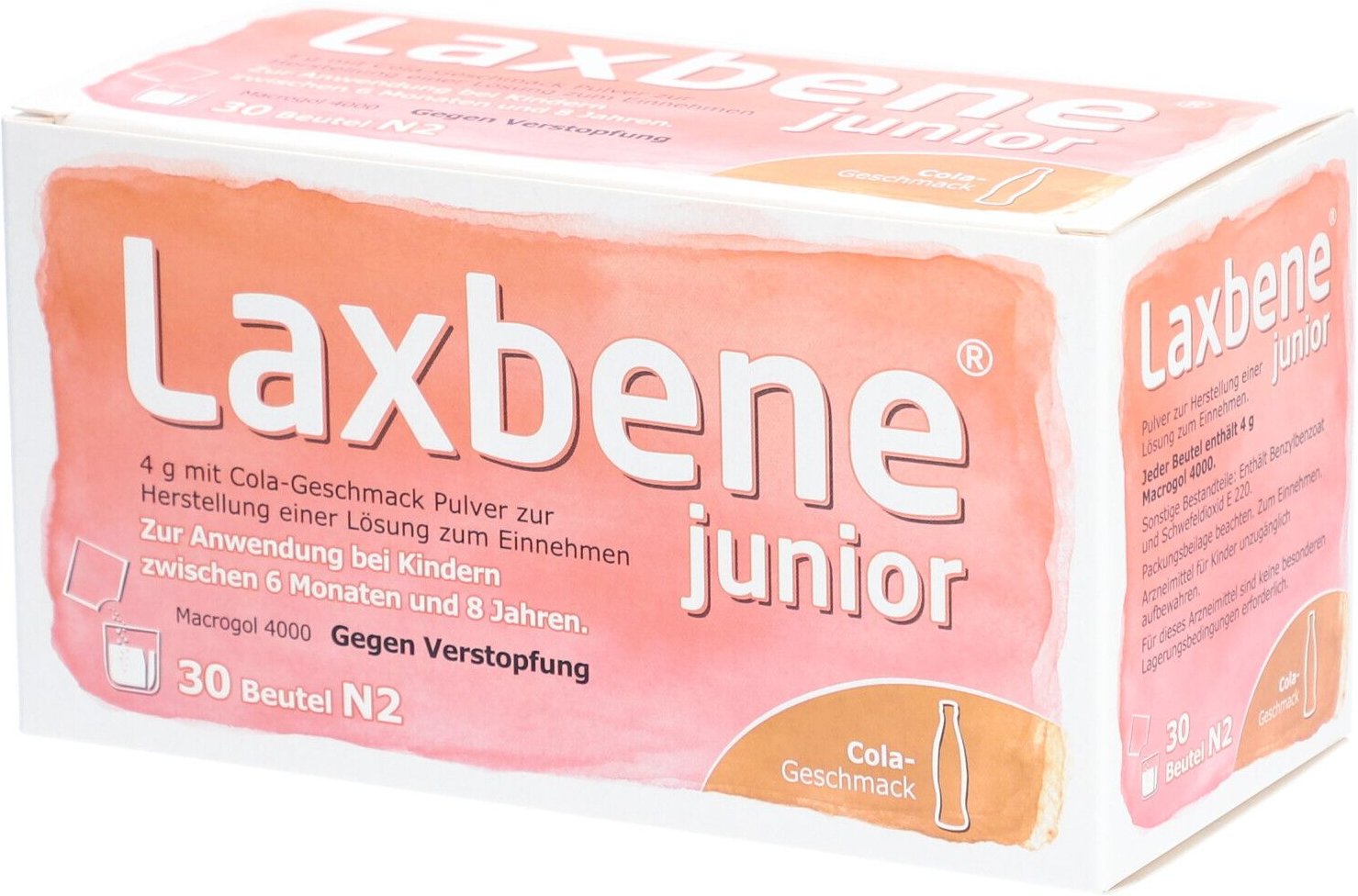 Laxbene junior 4 g mit Cola-Geschmack