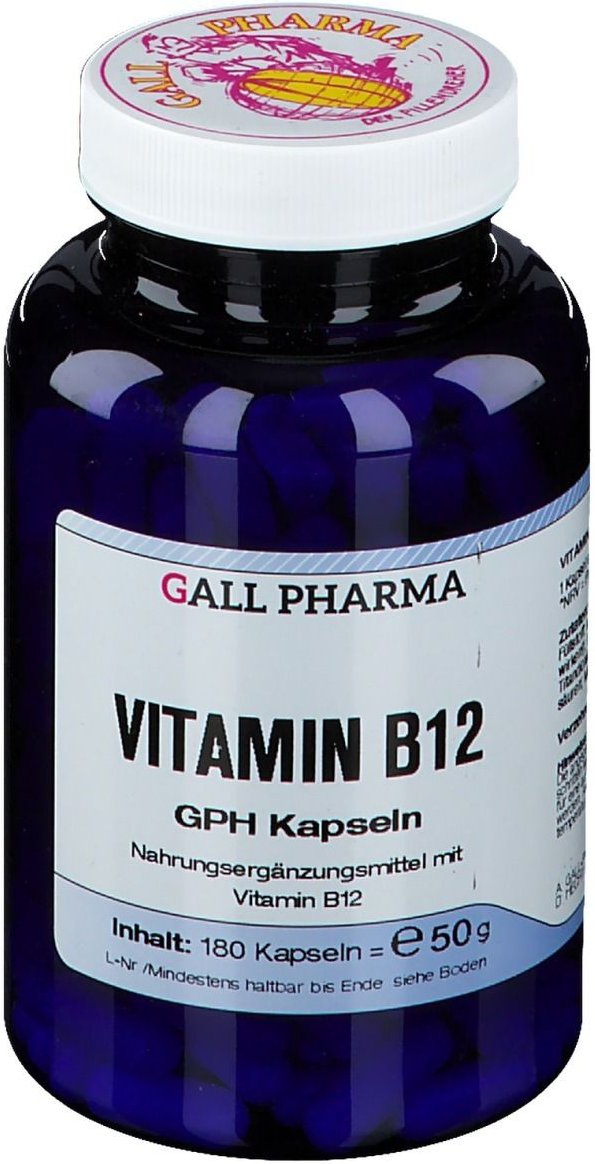 Vitamin B12 GPH 3 µg Kapseln 180 St