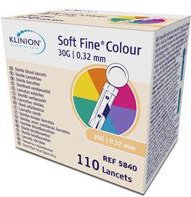 Klinion Soft fine colour Lanzetten 30 G 110 St