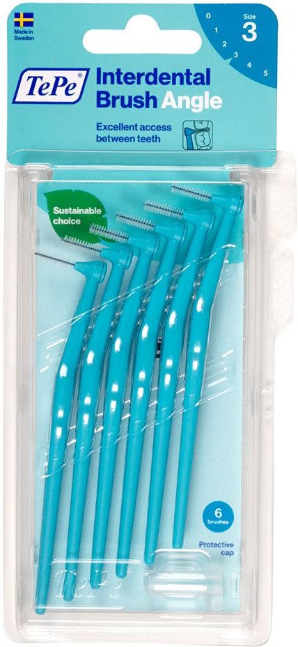 Tepe Angle Interdentalbürste 0,6mm blau 6 St Zahnbürste