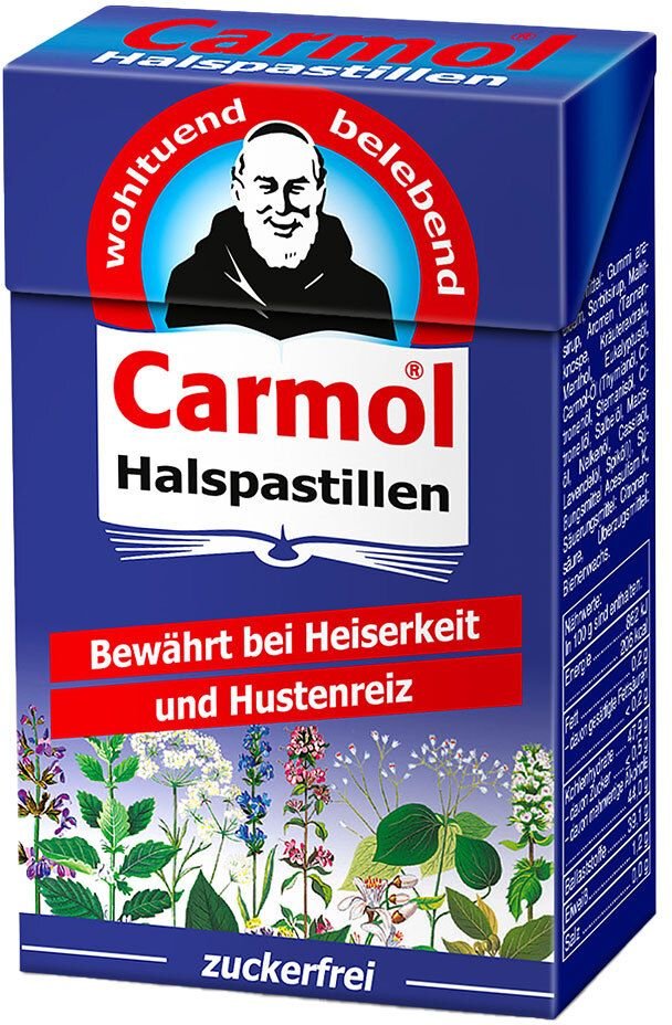 Carmol Halspastillen 45 g Pastillen