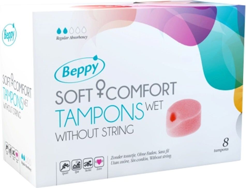 Beppy Comfort Tampons Wet 8 St Tampon