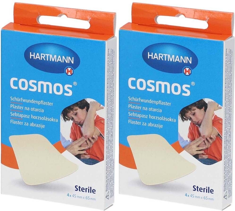 Cosmos Schuerfwund 45X65Mm x2 2x4 St Pflaster