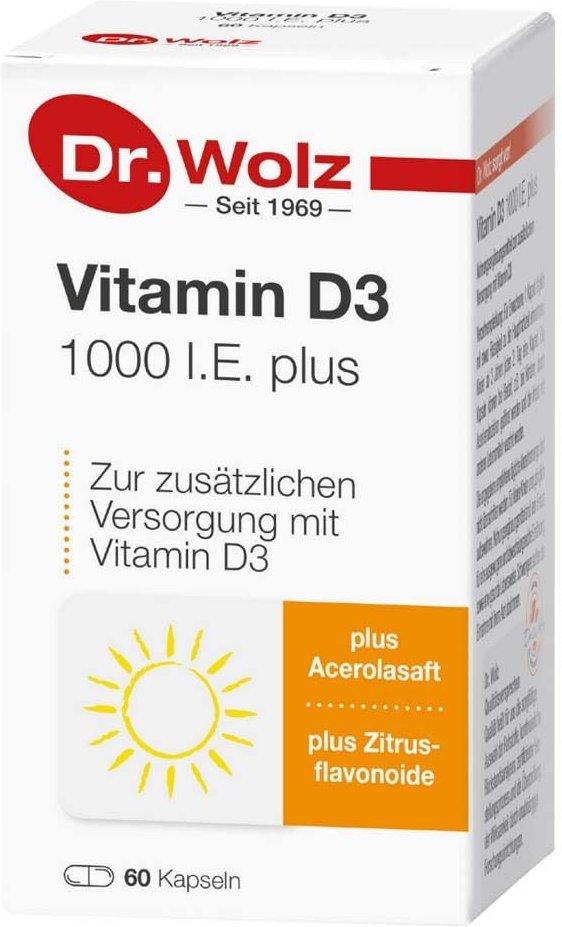 Thumbnail - Vitamin D3 1.000 I.e. plus Dr.Wolz Kapseln 60 St