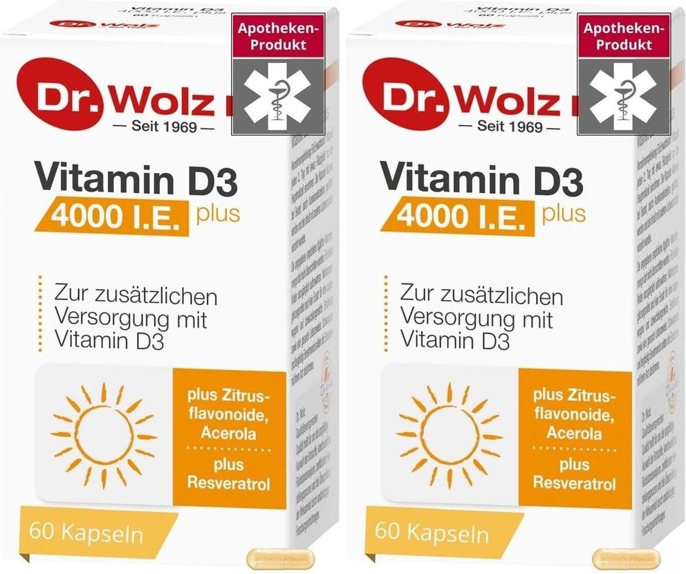Vitamin D3 4000 I.e. plus Kapseln 2x 2x60 St