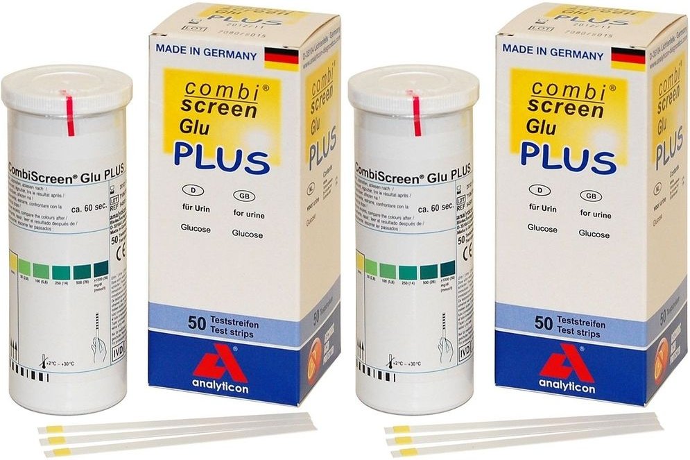 Combiscreen Glucose Plus Teststreifen 2x 2x50 St