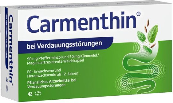 Carmenthin bei Verdauungsstörungen msr.Weichkaps. 42 St magensaftresistente Weichkapseln