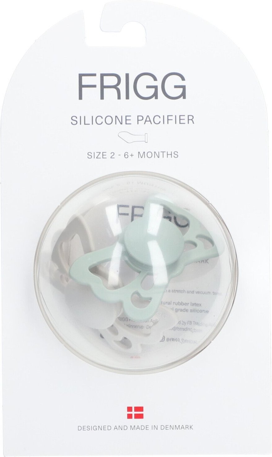 Frigg Silicoon Fopspeen Butterfly Sage - Silver 6-18 Maanden 1 St Schnuller