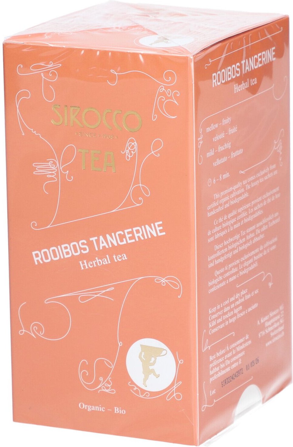 Sirocco Teebeutel Rooibos Tangerine 20 Stk Bio St Tee