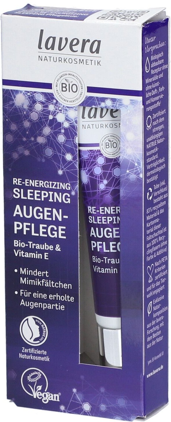 Lavera Re-Energizing Sleeping Augenpflege 15 ml Augencreme