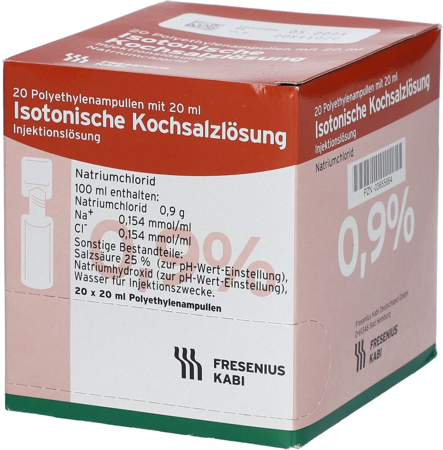 Kochsalzlösung 0,9% Plastikampulle Fresenius