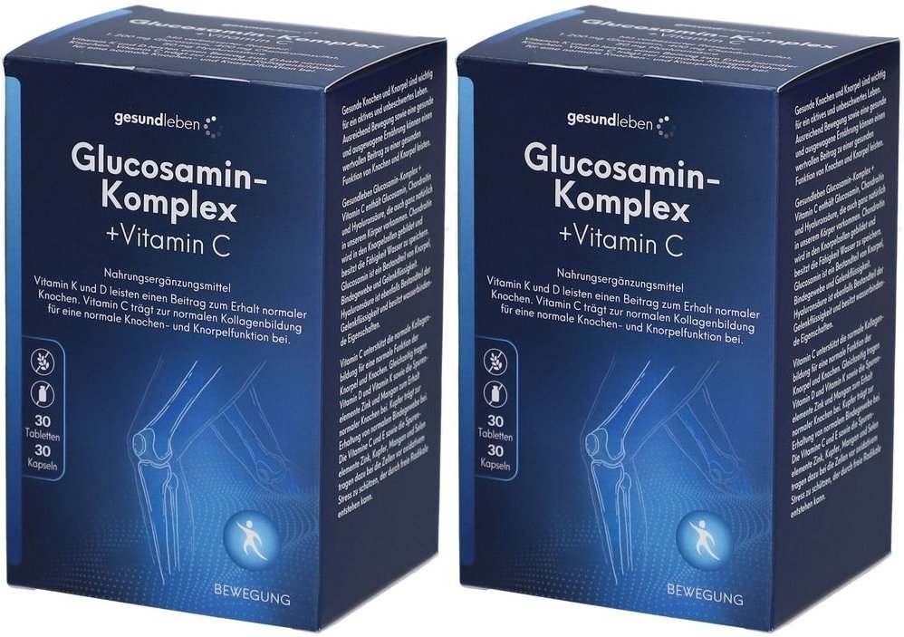 Gesund Leben Glucosamin-Komplex+Vit.C Tab.+Kaps. 2x 2x60 St