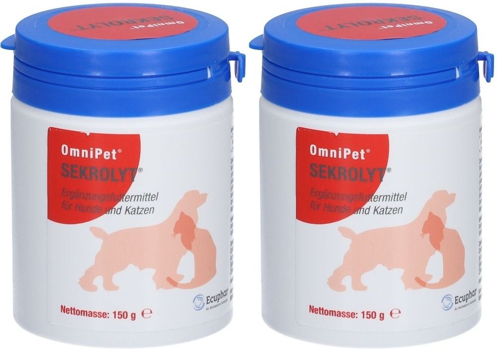 Ecuphar OmniPet Sekrolyt Dog Erg.FM Pel.f.Hund/Kat 2x 2x1x150 g Pellets