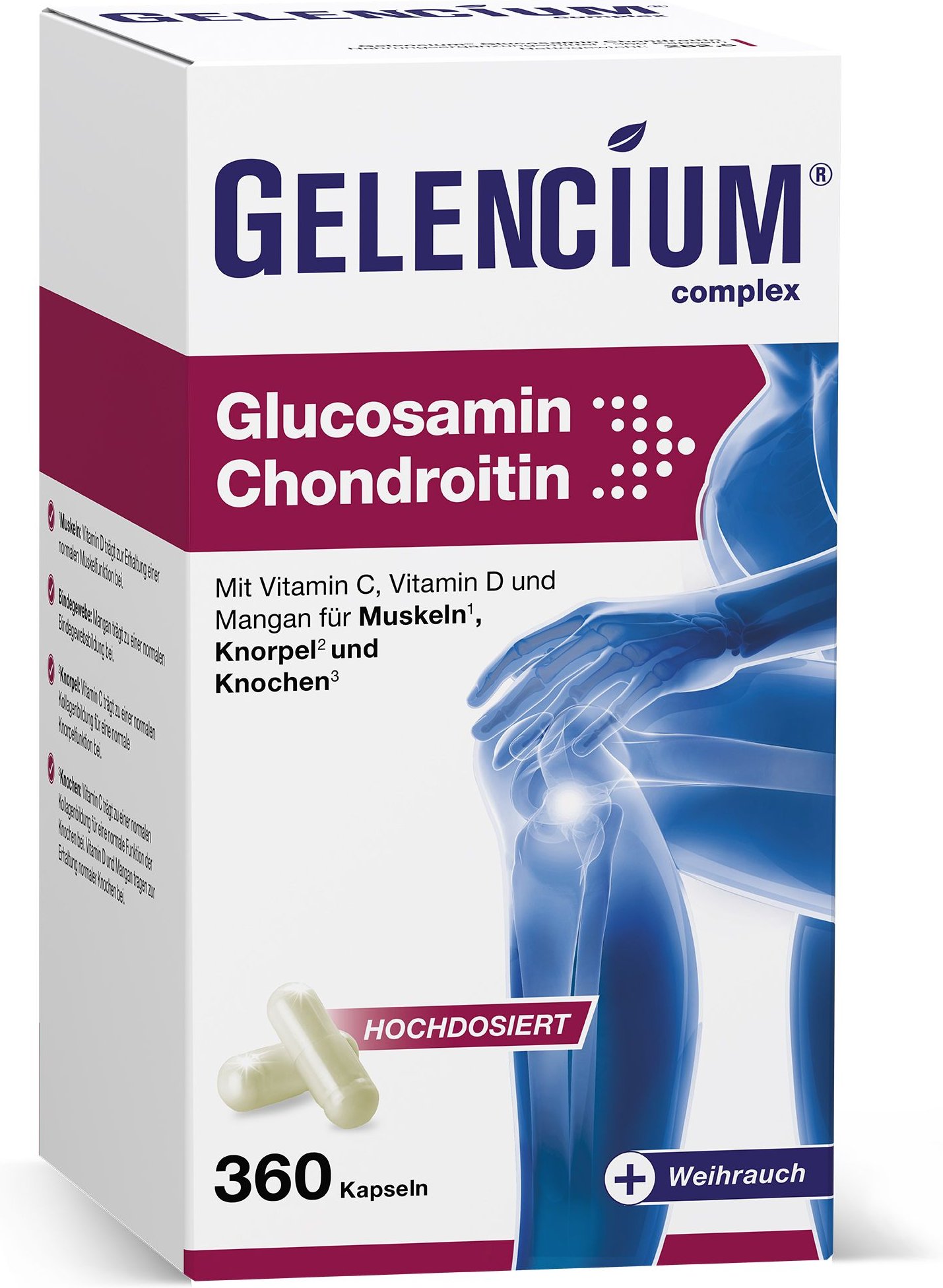Gelencium Glucosamin Chondroitin hochdos.Vit C Kps 240 St Kapseln
