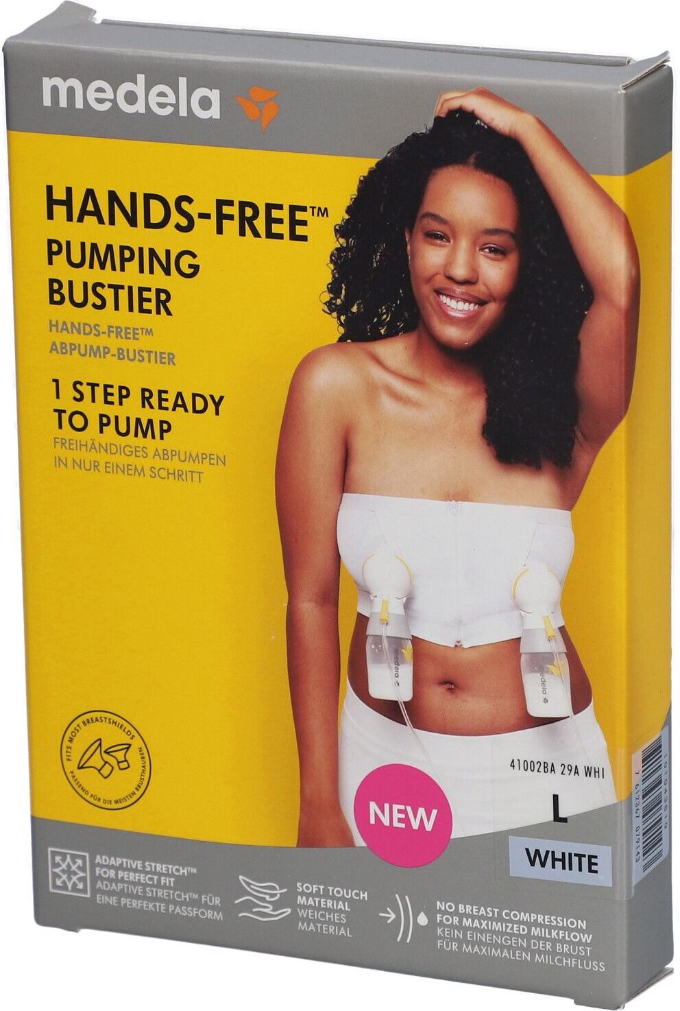 Medela hands-free pumping bustier L weiß 1 St Bustier
