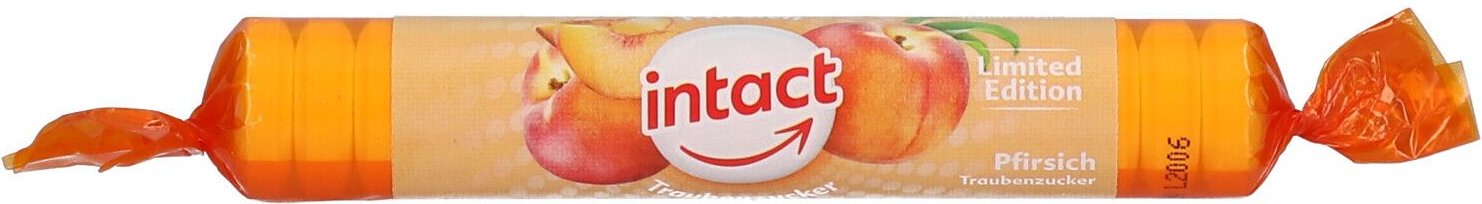 Intact Traubenzucker Pfirsich Rolle