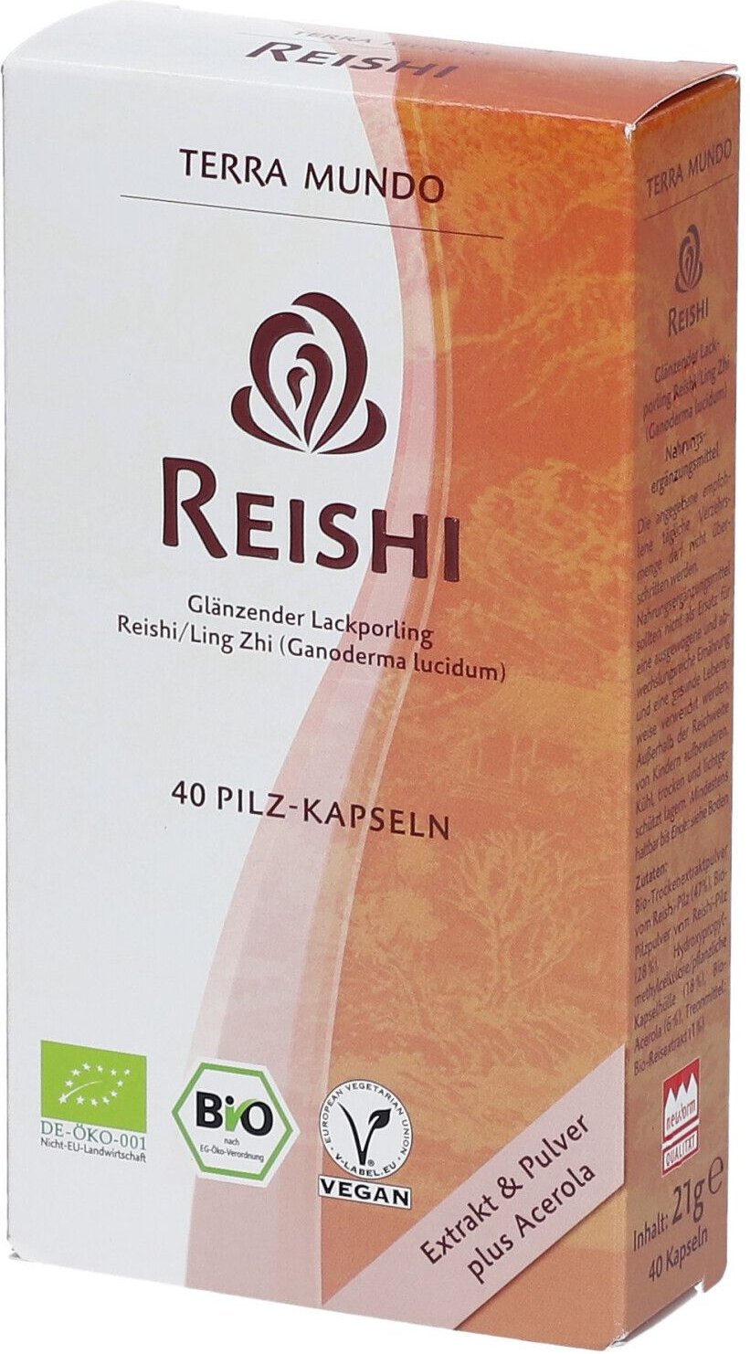 Reishi Vitalpilz Bio Terra Mundo Kapseln 40 St