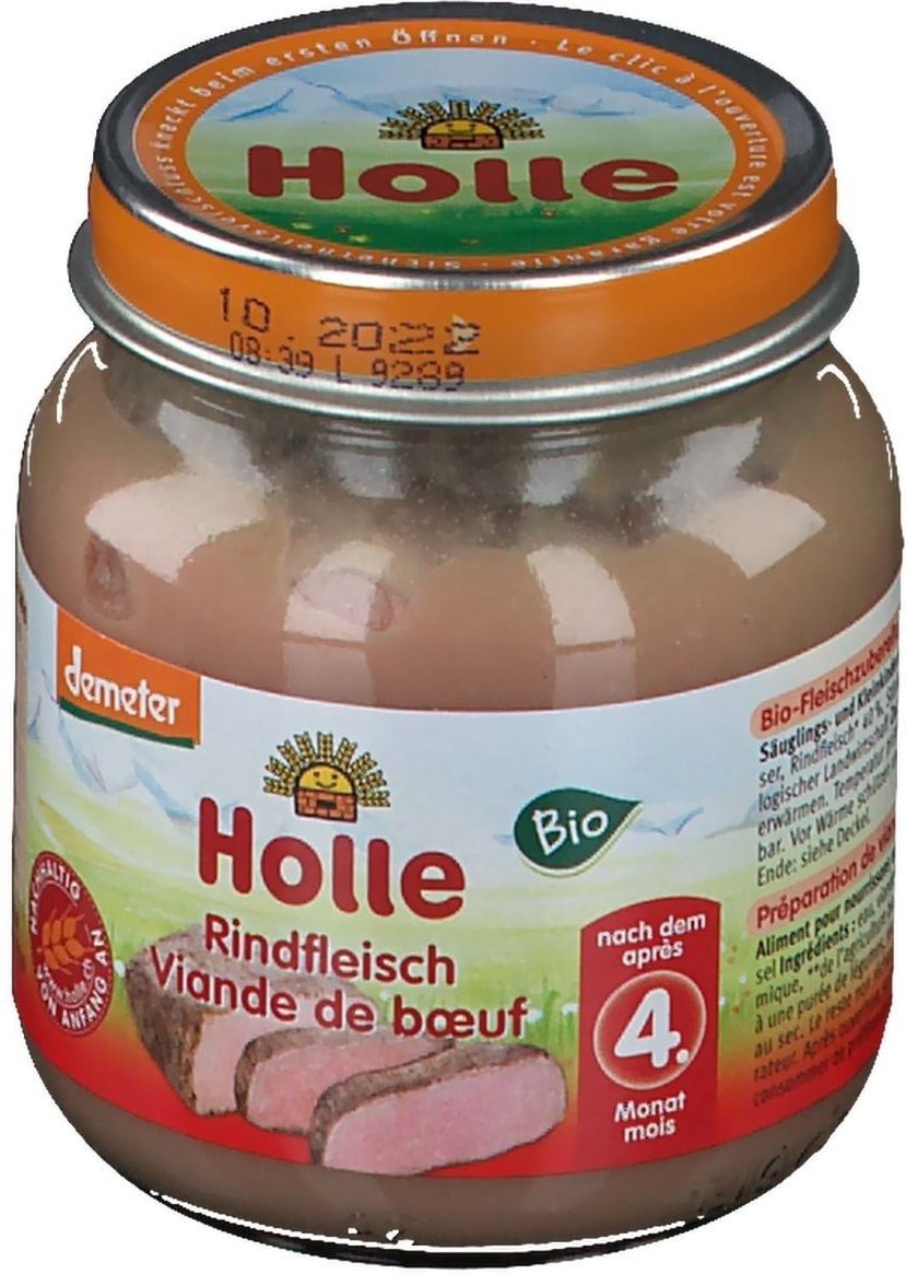 Holle Rindfleisch Bio 6x 6x125 g Brei