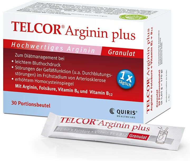 Telcor Arginin plus Btl. Granulat 30 St
