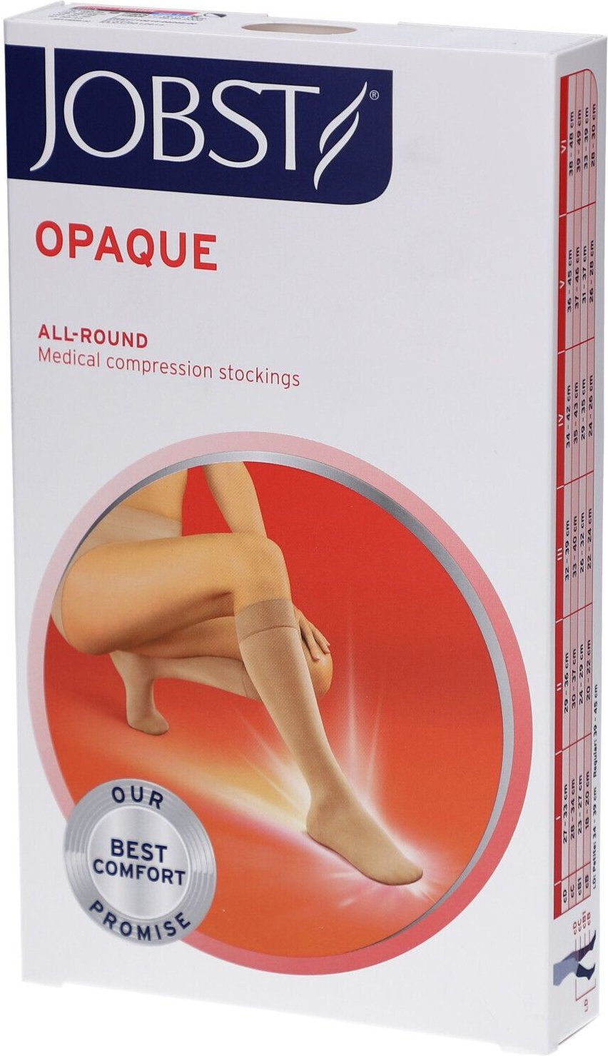 Jobst Opaque Kniekous Klasse 1 Ad Regular Softfit Zwart Small St