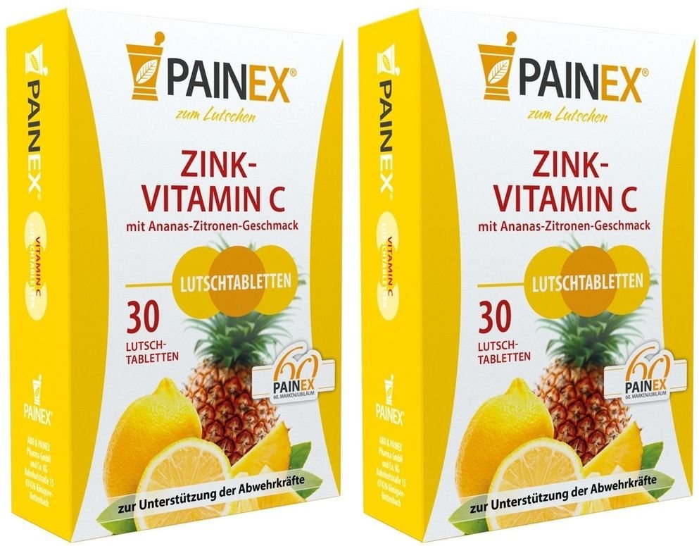 Zink-Vitamin C Painex 2x 2x30 St Lutschtabletten