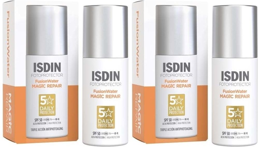 2x Isdin Fotoprotector Fusion Water Magic Repair Cr. 2x50 ml Creme