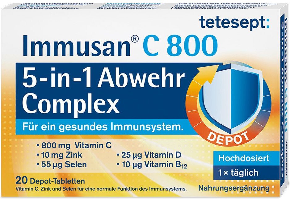 Thumbnail - Tetesept Immusan C 800 5in1 Abwehr Complex Tabl. 20 St Tabletten