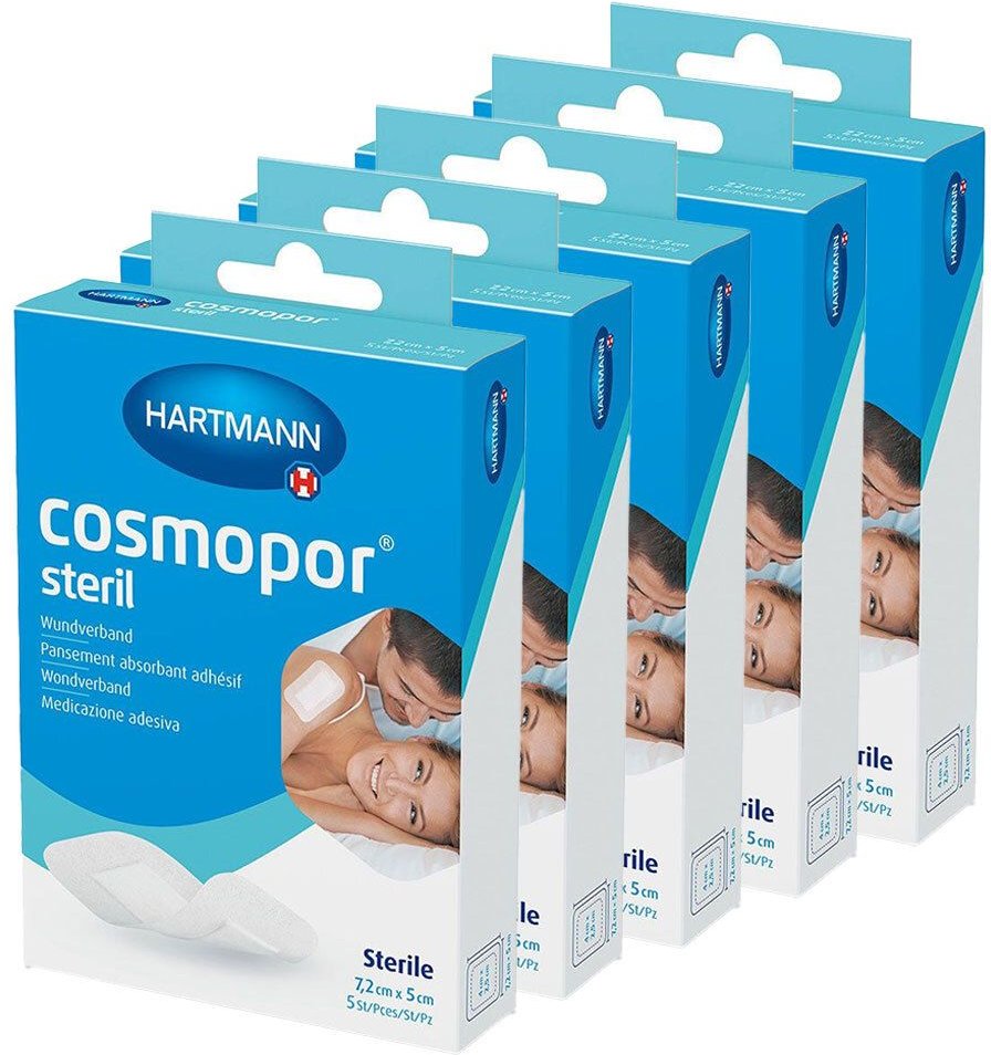 Cosmopor steril Wundverband 5x7,2 cm OTC 5x 5x5 St Pflaster