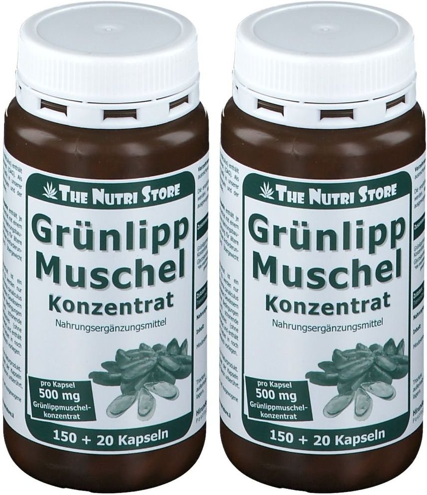 Grünlippmuschel 500 mg Konzentrat Kapseln 2x 2x150 St