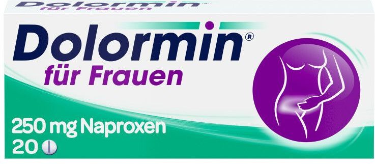 Dolormin für Frauen bei Menstruationsbeschwerden mit Naproxen