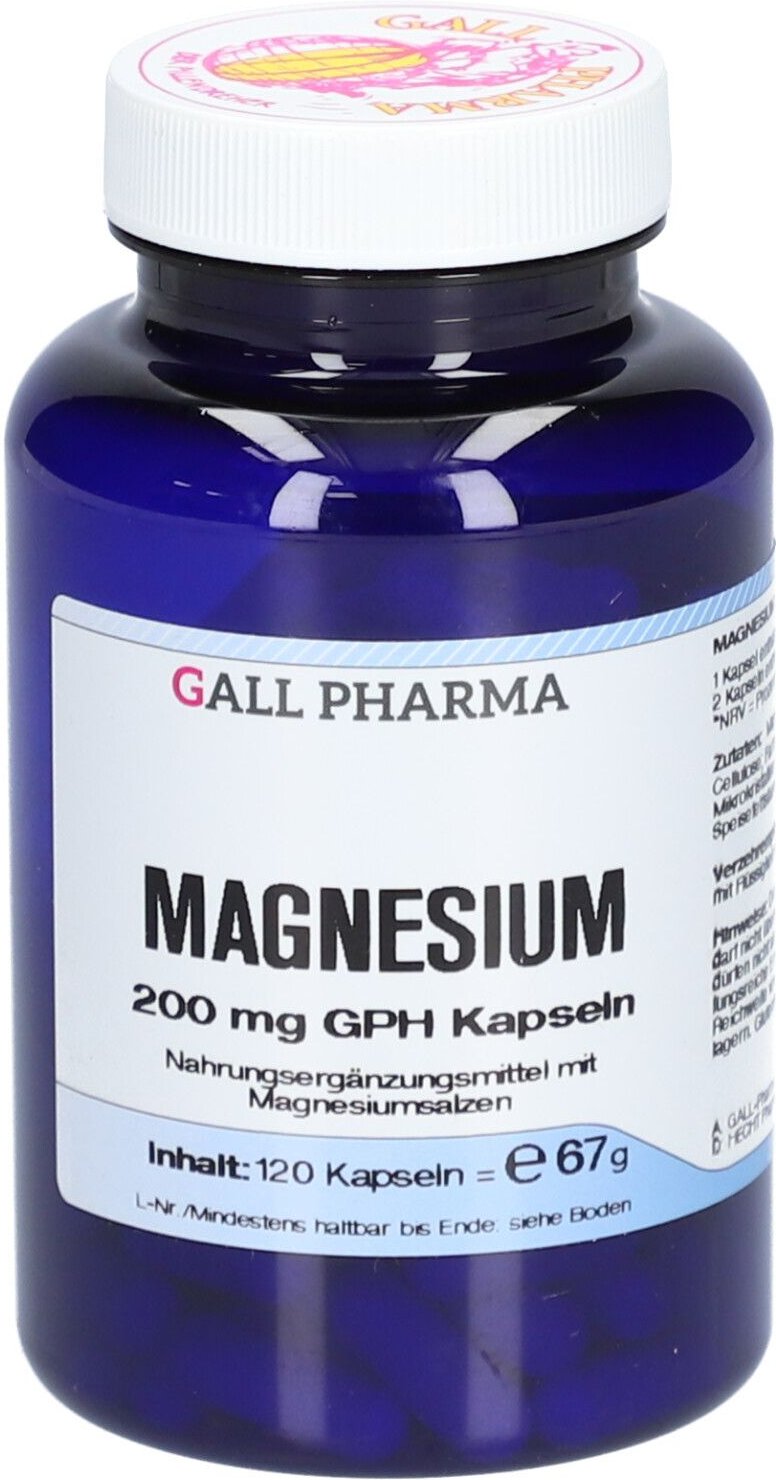 Magnesium 200 mg GPH Kapseln 120 St